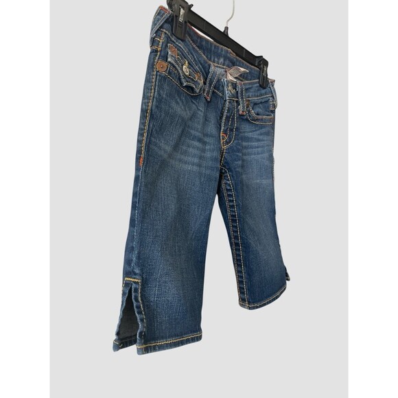 True Religion Shorts Denim Joey Short Big T Womens Size 26 Made In USA Vintage - Picture 2 of 8